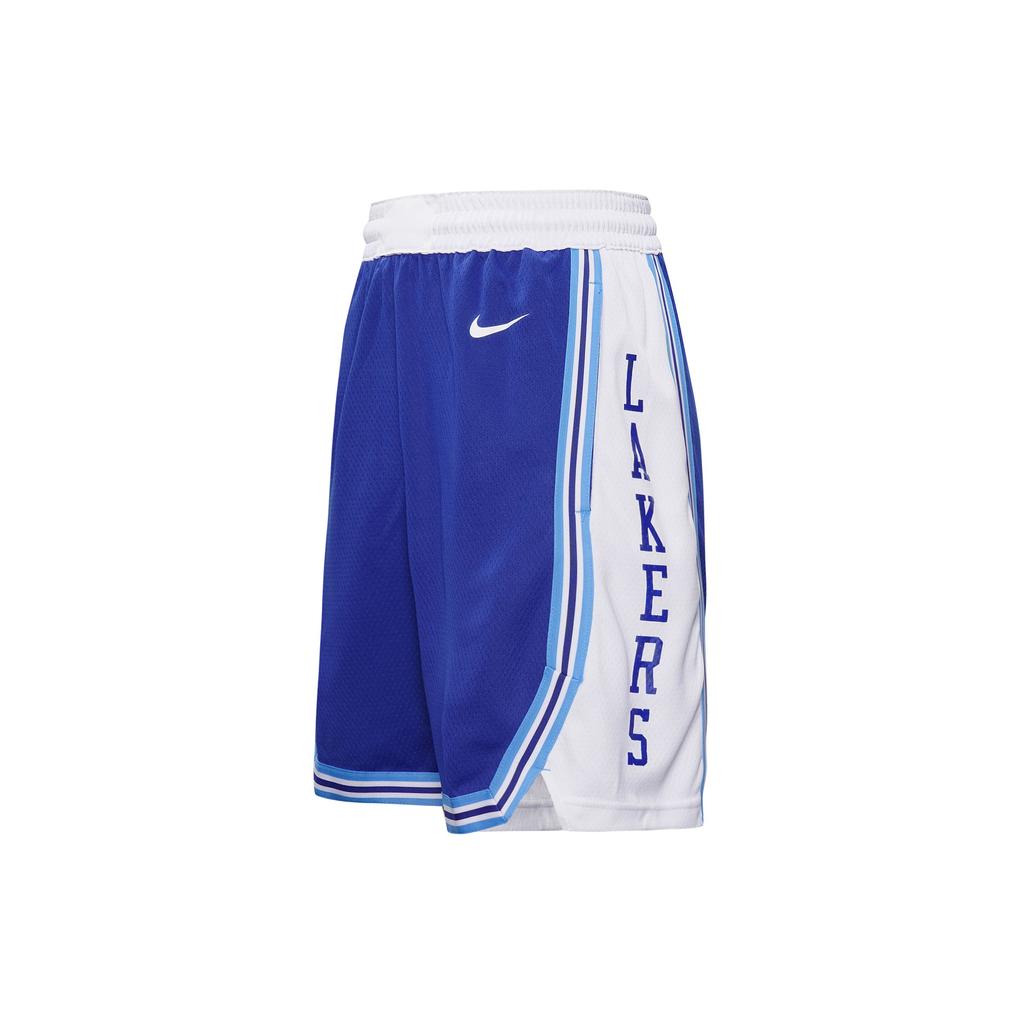 Nike Lakers Casual Basketball Shorts 2020-2021 Season Men Bottoms Blue CN1029-495