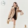 ZIHAN Women's Faux Lamb Wool Hooded Fleece Jacket