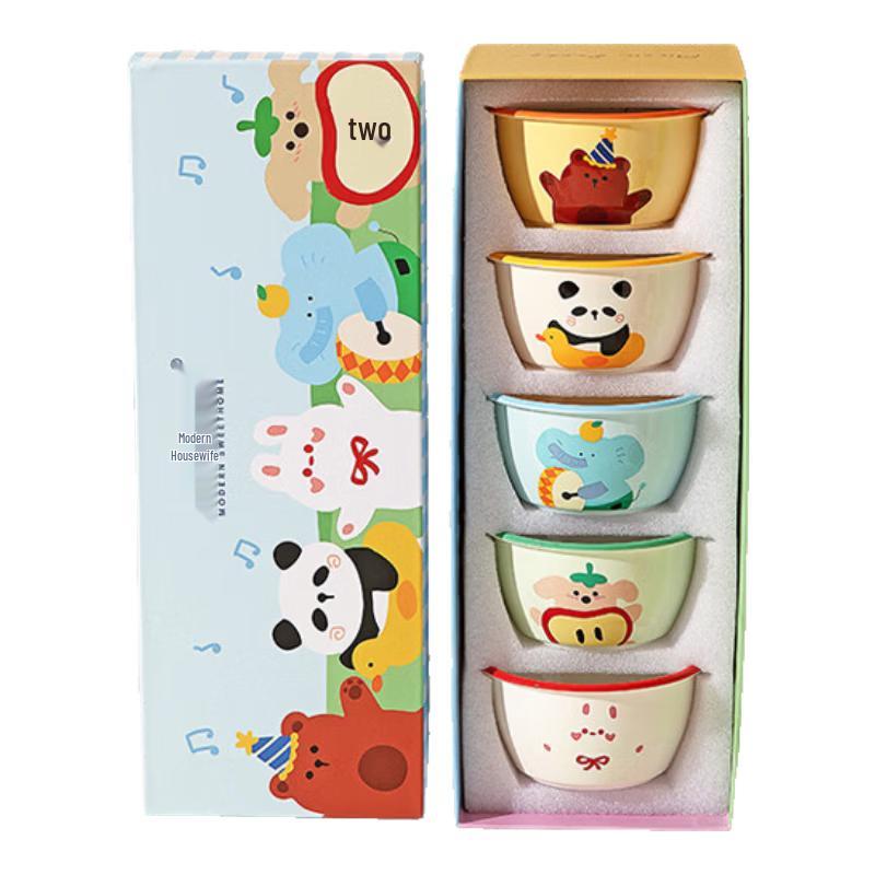 Modern Housewife Cartoon Ceramic Rice Bowls