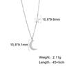 Geometric Round Heart Choker Necklace for Women Stainless Steel Minimalist Simple Clavicle Neck Chain Jewelry