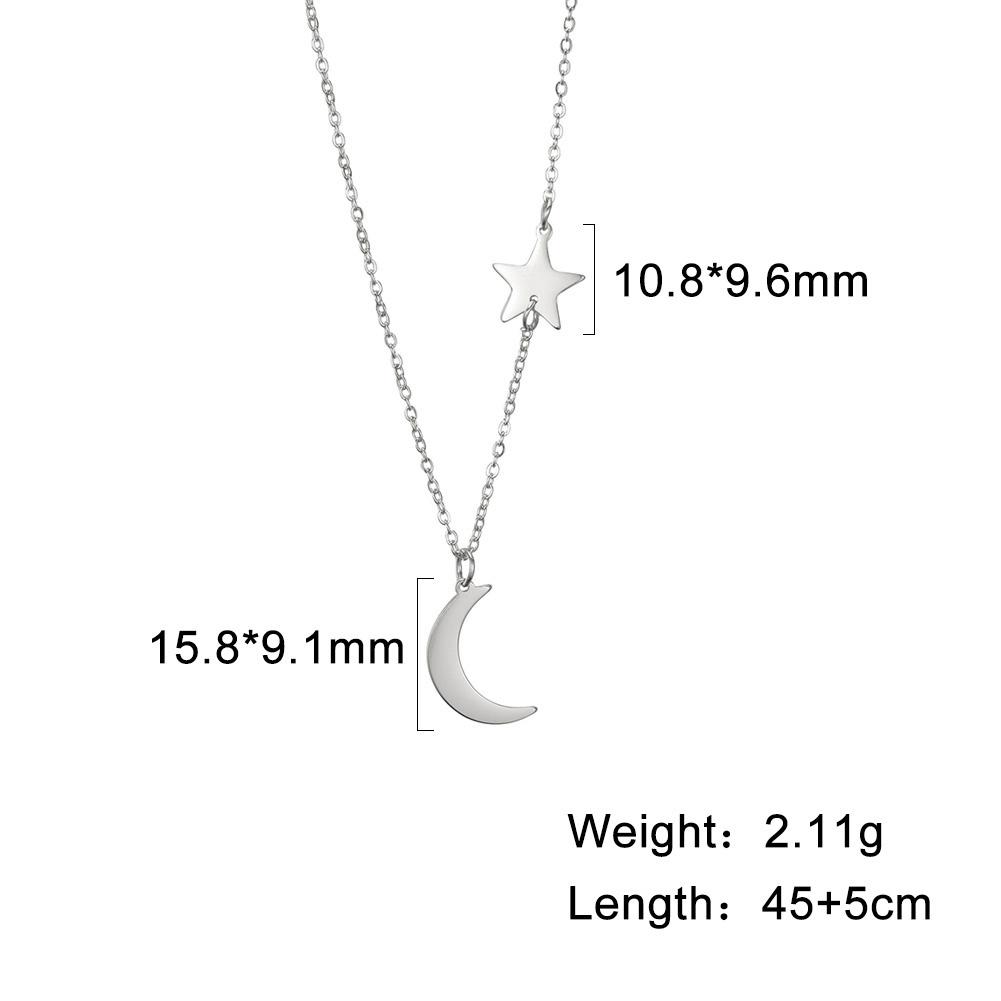 Geometric Round Heart Choker Necklace for Women Stainless Steel Minimalist Simple Clavicle Neck Chain Jewelry