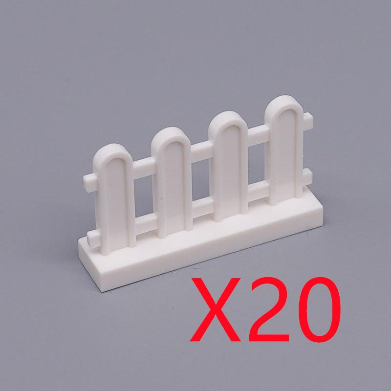 MOC City Architecture Building Blocks Basic Accessories Fences Stairs Houses Gardens Tree Trunks Bricks Compatible Toy Gift X031