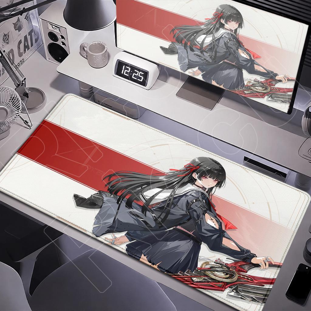 900x400mm Notebook Rubber Table Keyboard Carpet New Wallpaper Sexa Chisa Mouse Mats Large Gaming Wuthering Waves Anime Mouse Pad