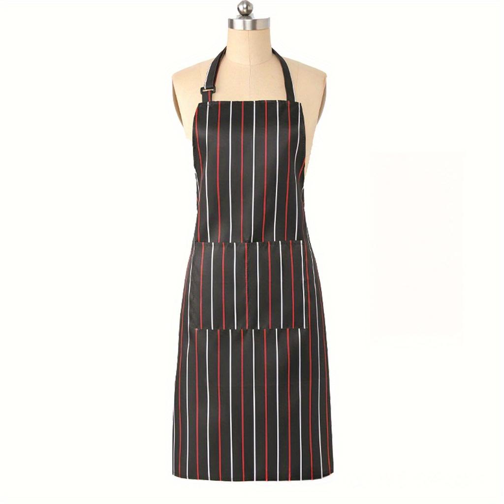 1pcs Kitchen Cooking Apron Chef Aprons With Pockets Catering Sleeveless Apron Men Woman BBQ Waiter Overalls Kitchen Accessories