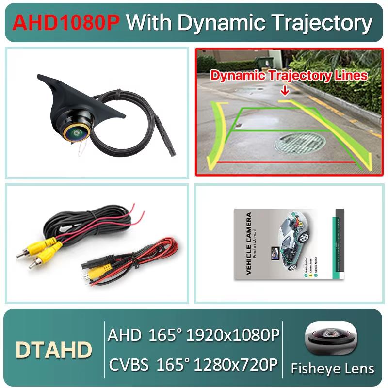 GreenYi 360° Adjustable AHD1080 Car Rear View Camera Universal Mini Side/Front/Backup 170° Fisheye Lens Night Vision Cam Reverse
