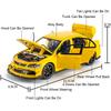 1:32 NSX Lancer Evolution IX Sports Car Model Toy Miniature Vehicle Alloy Diecast Doors Opened Shock Absorption Hobby Gifts