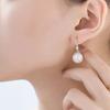 Women Korean Style Imitation Pearl 925 Silver Pin Drop Earrings For Ladies