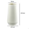 Plastic Texture Vase Centerpieces Decor 4.1x10inch Versatile Table Ornament for Mantel End