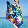 Purple Butterfly Dreams Beach Towel, Super Soft Microfiber, Gift for Her/Him, Birthday, for Pool, Beach, Travel, Home Decor Fan gifts