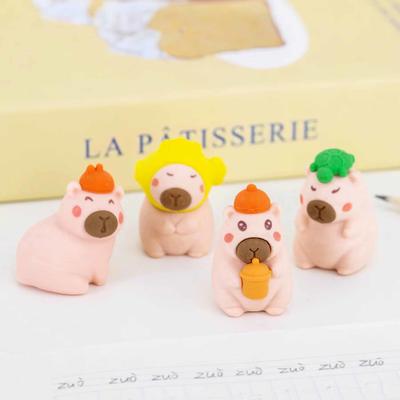 1 Piece Cute Kawaii Kabipbala Rubber Eraser for Kids Novelty Stationery Office and School Supplies