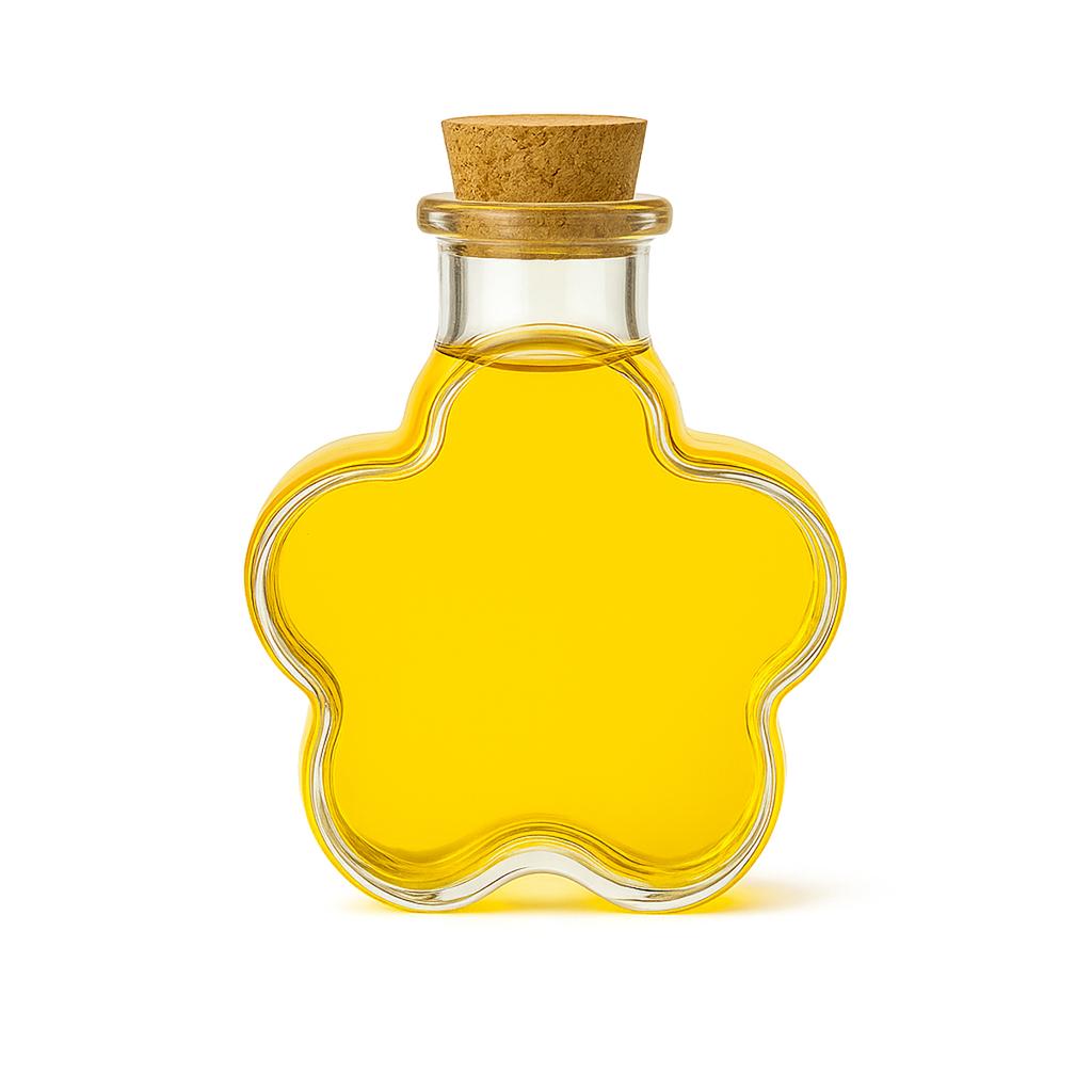 5x DAISY Glass Bottles Containers 150ml Decorative for Liqueur Gift Alcohol