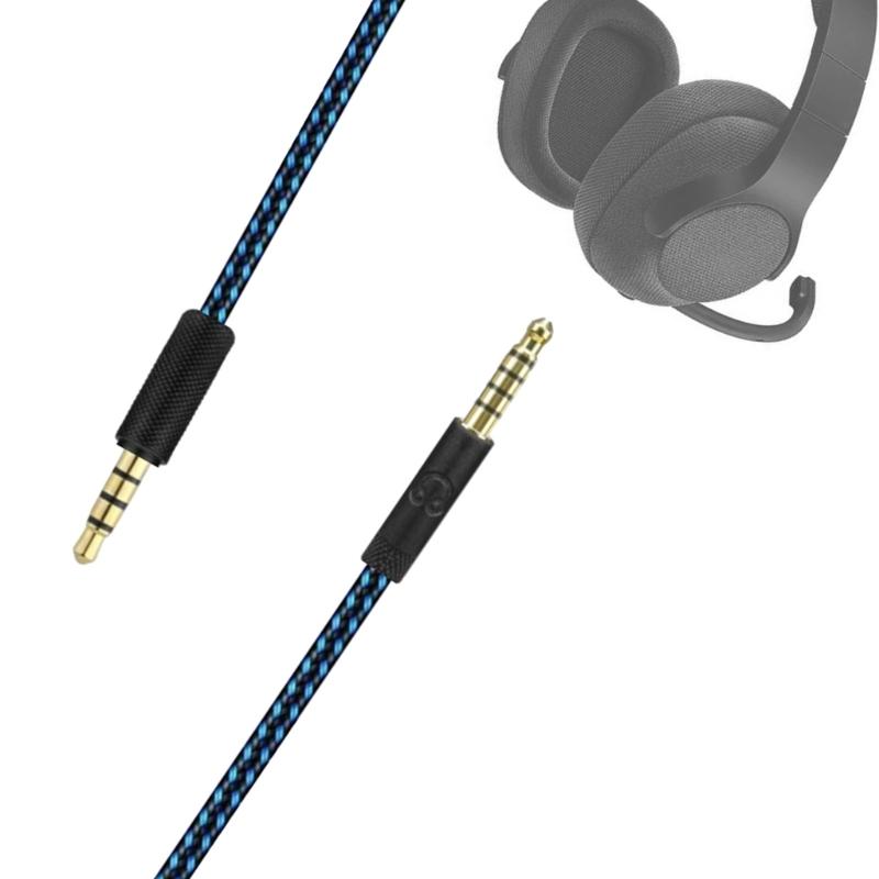 Nylon Braided Wire for G233 G433 GPRO GPROX Headphones Sturdy and Wear Resistant Design Headphones Cable Replacement