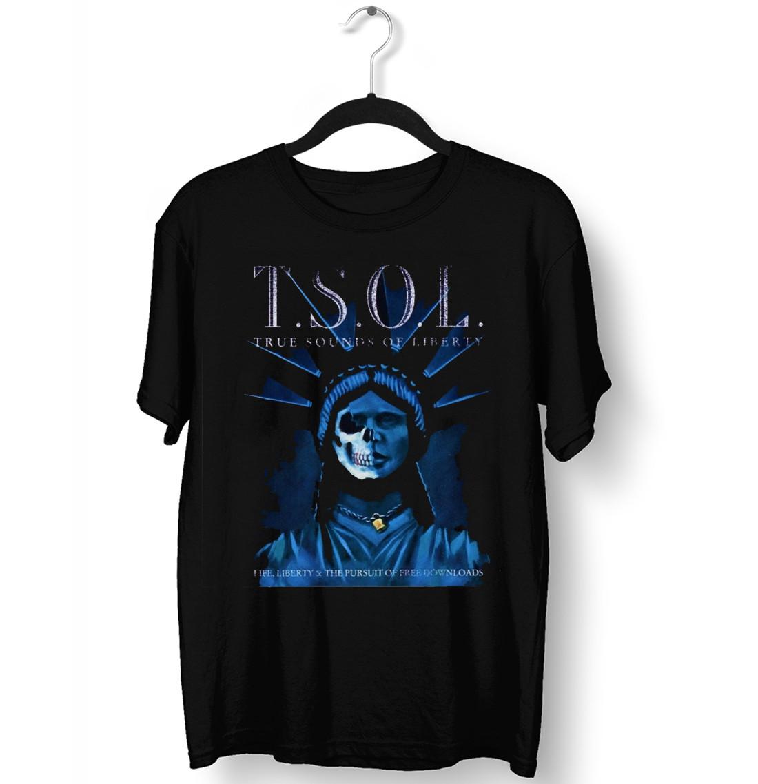 T.S.O.L. Life Liberty & The Pursuit Of Free Downloads Shirt Unisex S-5XL 1R0008 XXXXL