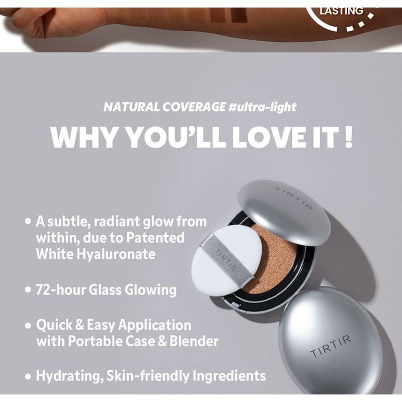 TIRTIR - Mask Fit Aura Silver Cushion Mini #17C Porcelain Bundle Set