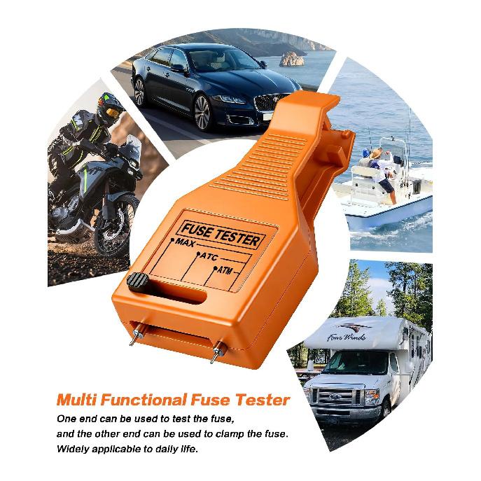 Fuse Tester Automotive Tester Blade Puller Multi-Functional Car Checker Puller Removal Tool Blade Auto Checker Universal Fuse Holders1