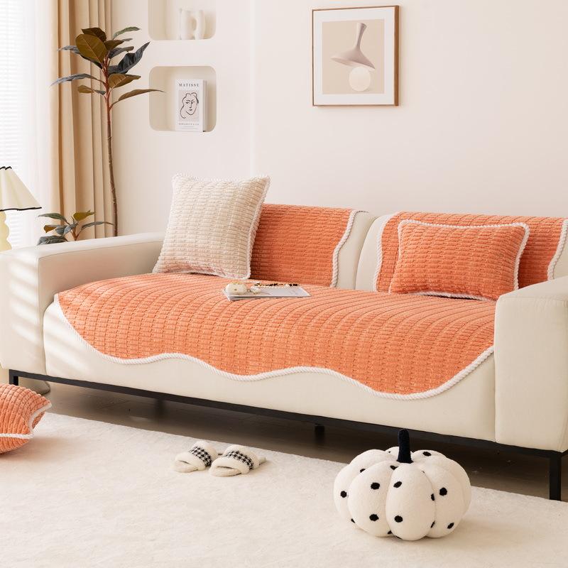 

Необычная пушистая диванная подушка в кремовом стиле, зимняя плюшевая нескользящая тканевая подушка, зимняя подушка 70*70cm