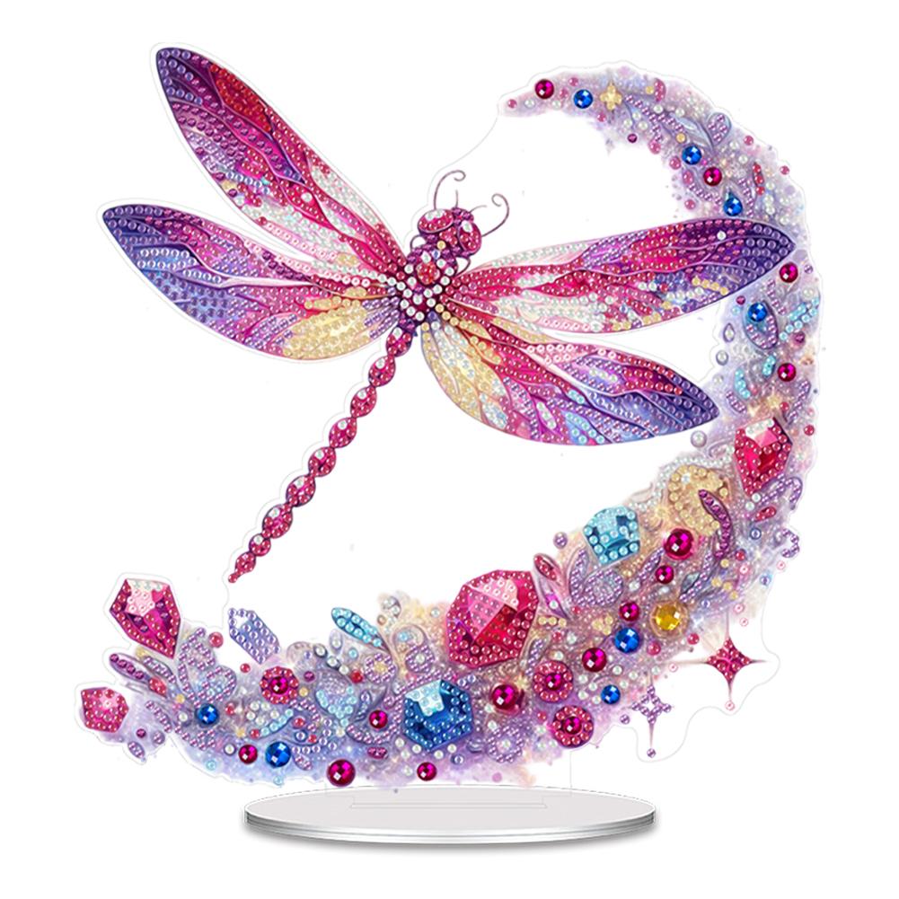Acrylic Special Shaped Colorful Animals Diamond Painting Desktop Ornaments Kit Diamond Painting Desktop Decorations for Beginner