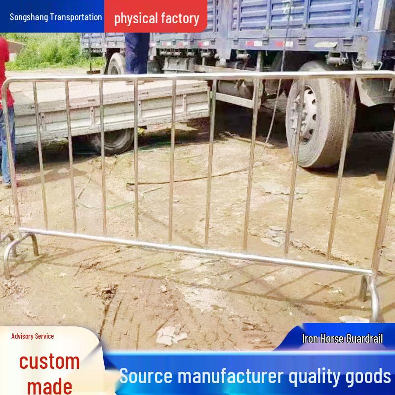 Mobile Iron Horse Barrier for Temporary Site, Concerts, Marathons, and Events