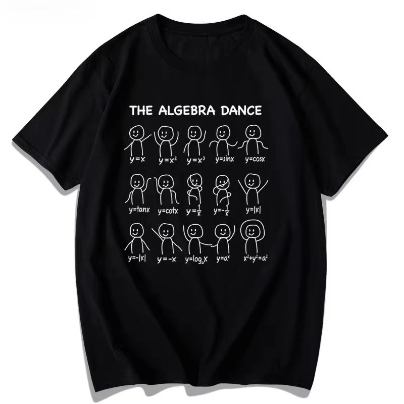 

Algebraic Quadratic Equations Trigonometric Functions Fun Math Dance Summer Short Sleeve Trend T-shirt - Men s Summer Cotton ... S разноцветный
