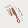 Large Double-Tooth Comb for Curly Hair Electrostatic Smooth Styling Tool with Comfortable Handle Durable Plastic Teeth Suitable for Long Curls