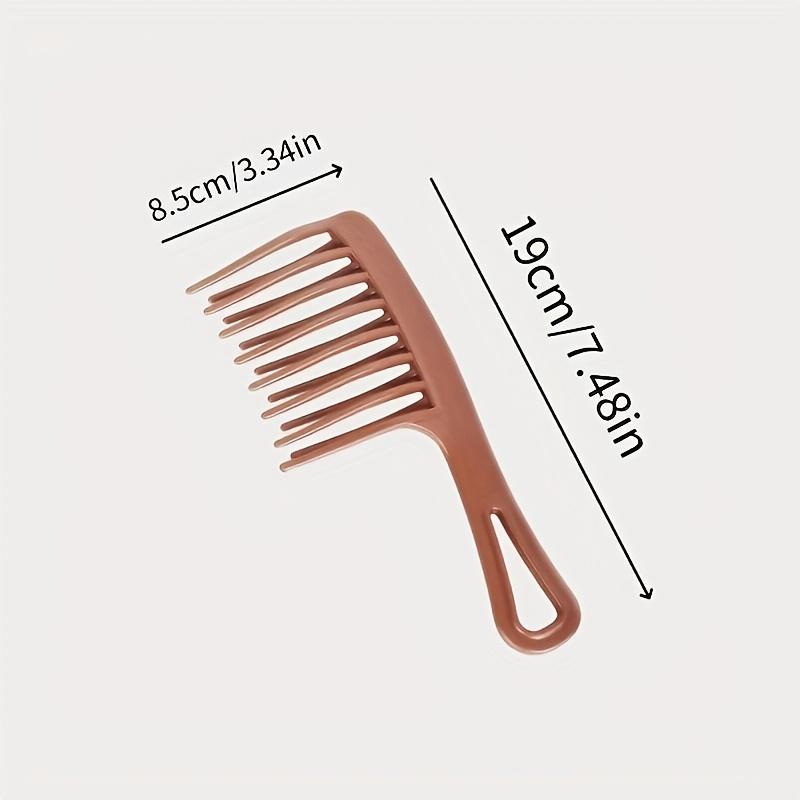 Large Double-Tooth Comb for Curly Hair Electrostatic Smooth Styling Tool with Comfortable Handle Durable Plastic Teeth Suitable for Long Curls