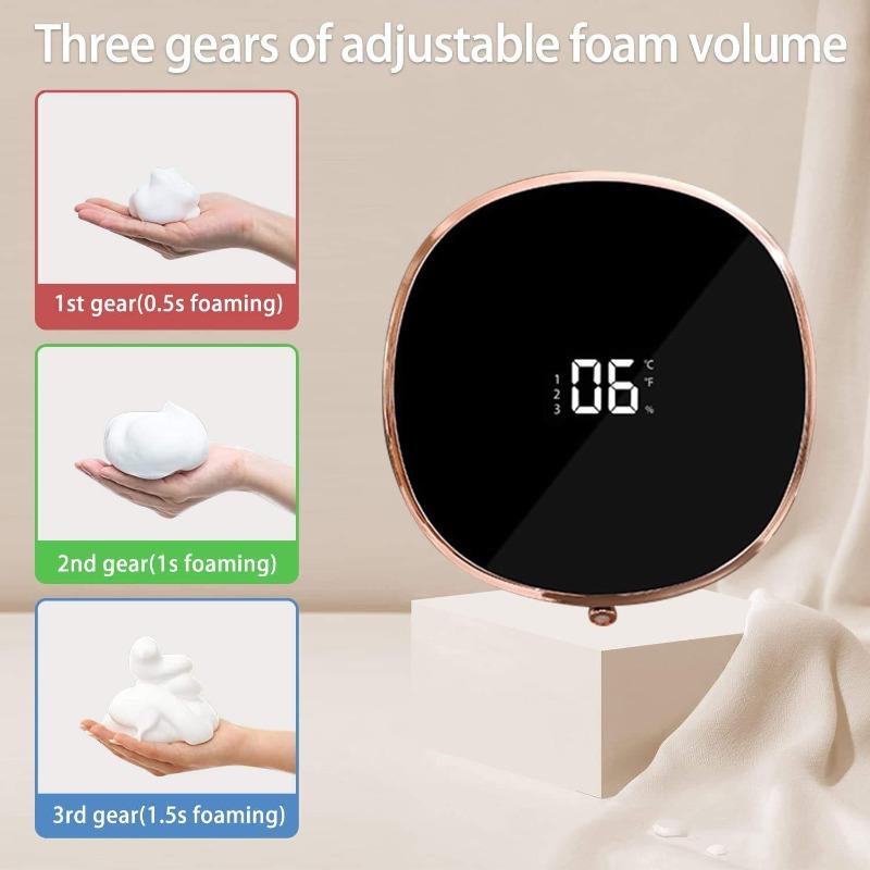 Automatic Rechargeable Electric Wall Mount Auto Dish Liquid Soap Dispenser Sensor Foaming Smart Touchless for Kitchen Bathroom