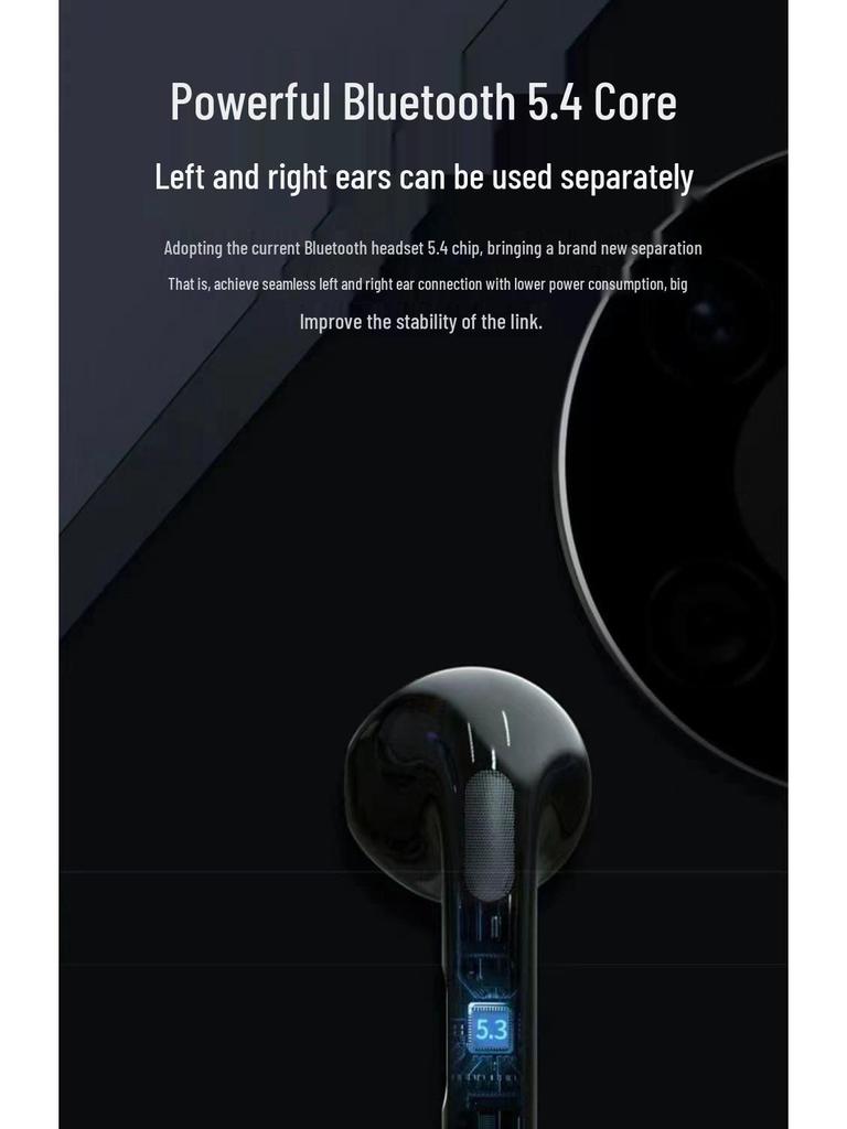 Pro6 Bluetooth Wireless TWS Headphones, 6th Gen, Noise Cancelling, Touch Controls, Ultra-Long Battery, Bluetooth 5.3 Dual Earbuds