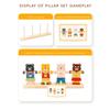 Kleiner Bär Kleider wechseln Kinder Frühpädagogisches Holz-Puzzle Anziehspiel Baby Puzzle Spielzeug für Kinder Geschenk
