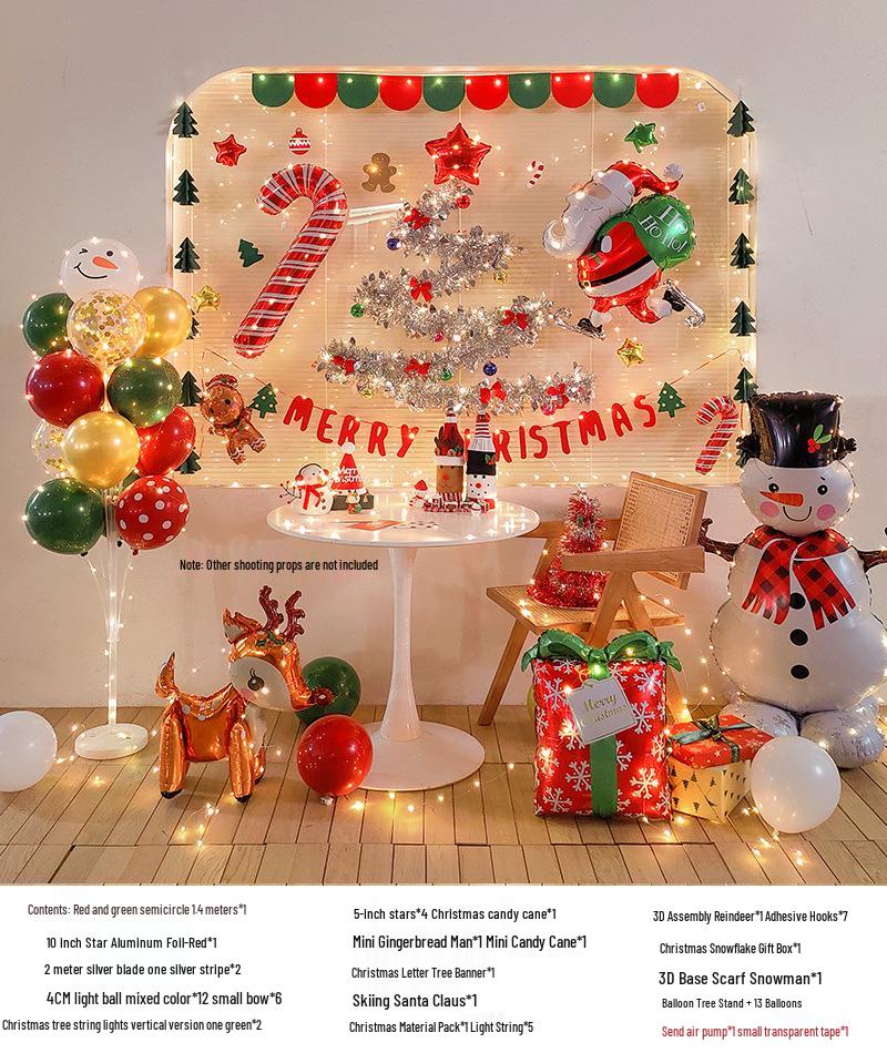 2.7m Rattan Christmas Light Ball Garland for Window Decoration