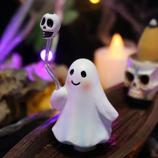 Ghost Ship Backflow Incense Burner Spooky Incense Holder Reflux Aromatherapy Statue Halloween Themed Home Ornament