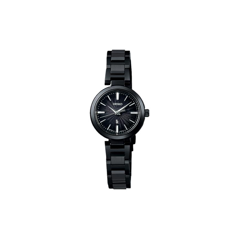 SEIKO Lukia Solar Movement Steel Strap Women s Watch Black Dial SSVR141 чёрный