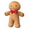 Gingerbread Man Pillow & Christmas Tree Cushion Set - Festive Holiday Decoration Gift for Kids
