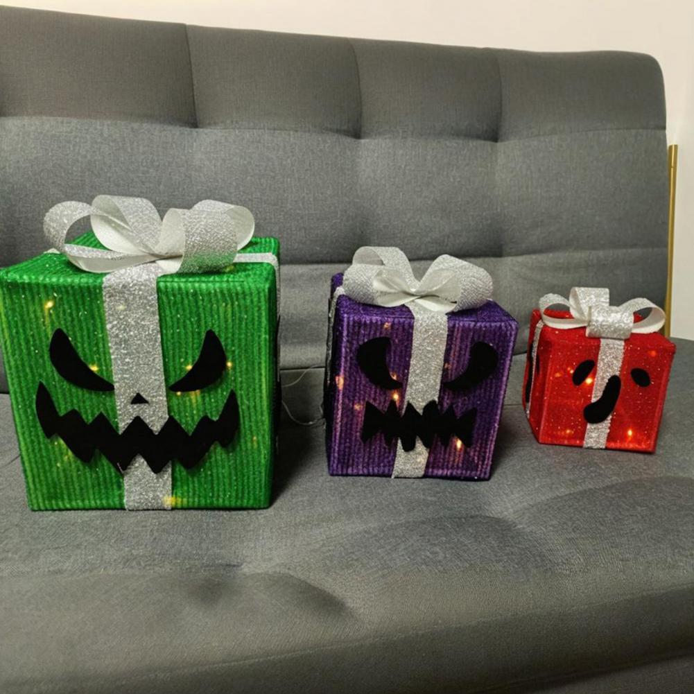 Halloween Night Light Outdoor Decor Halloween Pumpkin Lantern Decoration with Remote Control for Outdoor Yard Decor