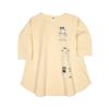 Sleeve with Mokemimi Cat Ears [Kusuguru Japan] 3/4 T-Shirt