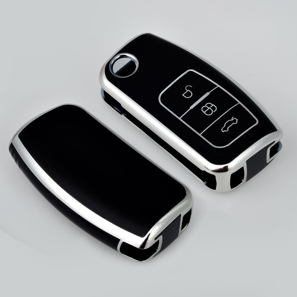 Tpu Car Key Case Cover For For Ford Focus 2 MK2 Fiesta Mondeo Galaxy Falcon Territory Ecosport Kuga Escape Key Fob Case Keychain