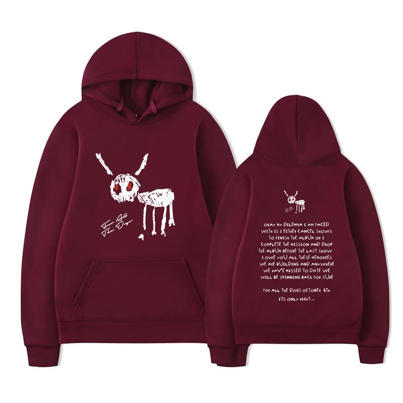 Rapper Drake for All The Dogs Letter Hoodie Design Men's Women's Sweatshirt Fleece Oversized Couples Streetwear Hoodies