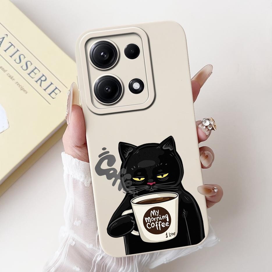 For Xiaomi Redmi Note 14S Case 6.67'' Cute Cat Dinosaur Cartoon Cover Matte Phone Case For Redmi Note 14S Note14S 4G Soft Fundas