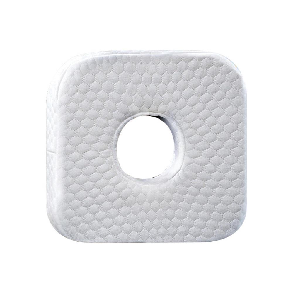 Cotton Filling Ear Piercing Pillow Breathable Comfortable Ear Guard Pillow Ergonomic Curved Side Sleeping Pillow белый 4100₽