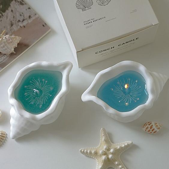 Conch Scented Candle Atmosphere Fragrance Handmade Creative Ornament Shell Modeling Wax