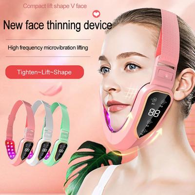 2025 Facial Lifting Device LED Photon Therapy Facial Slimming Vibration Massager Double Chin V-shaped Cheek Lift Face