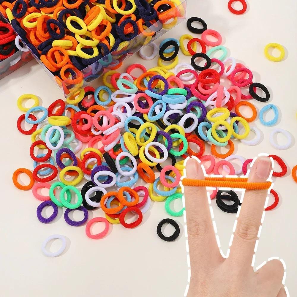 20/50/100 Stück Baby Mädchen Bunte Kleine Elastische Haargummis Kinder Pferdeschwanzhalter Kinder Stirnband Gummiband Haaraccessoires