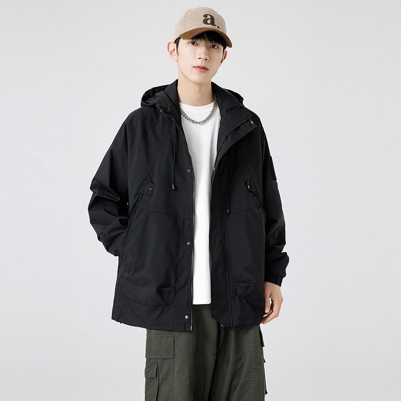 Veste Outdoor Imperméable Coupe-vent Unisexe Randonnée Camping Vélo Course en sentier Léger Respirant Imperméable