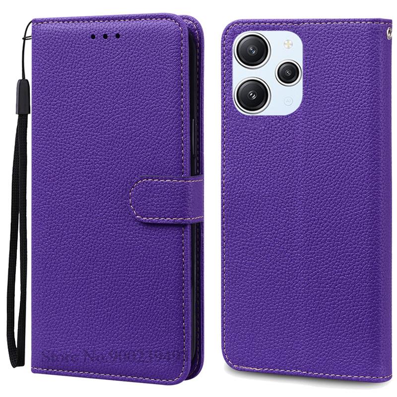 For Xiaomi Redmi 12 Case Silicon Leather Wallet Flip Case For Redmi 12 4G Cover Protector Phone Case for Redmi 12 5G Coque Funda