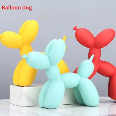 Matte Balloon Dog Statue Resin Sculpture Modern Nordic Accessories Home Decoration Ornaments  for Living Room Animal Figures
