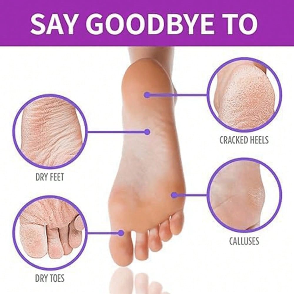 Lavender Exfoliating Foot Mask Dead Skin Removing Foot Peel Fast Exfoliation Long Lasting Moisturizing