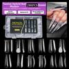 Pointed/Trapezoidal Nails Gel Extension Molds Clear Forms French Nail Molds  Gel Extension
