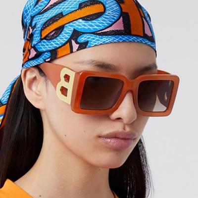 Mode Rechteck Luxus Buchstabe B Heißer Verkauf Männer Übergroße Unisex Beliebte 2022 Neue Gafas Brillen Platz Trend Hohe Qualität Sonnenbrille Retro Frauen