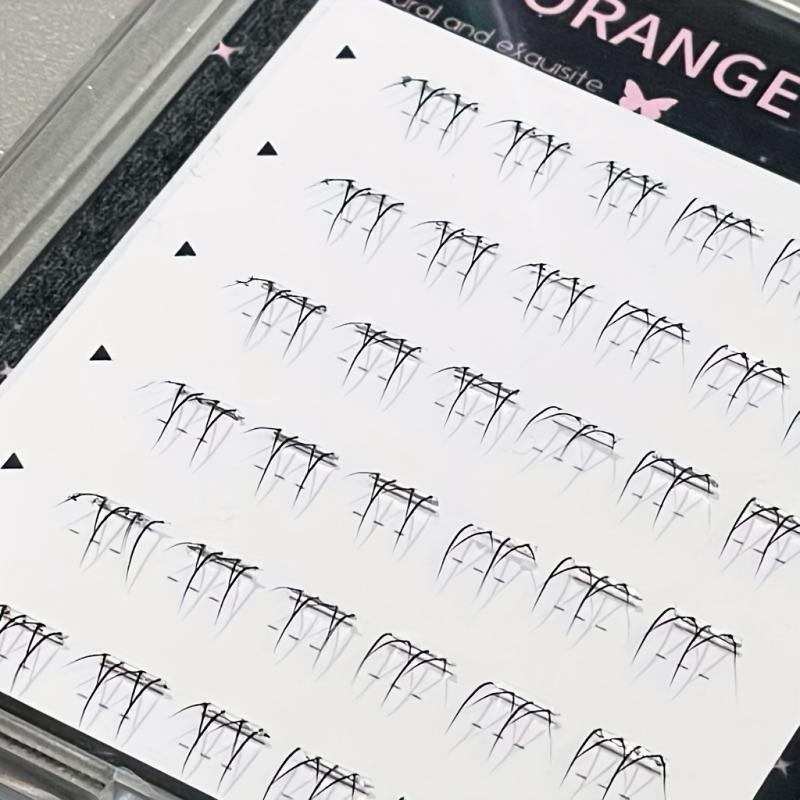 Ciglia Inferiori Autoadesive Senza Colla Riutilizzabili Sotto le Ciglia Stile Coreano Trucco Fai da Te Cluster di Ciglia Individuali Manga