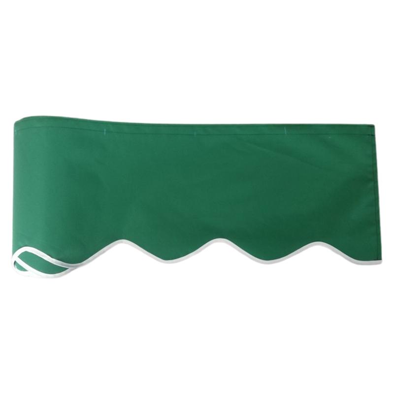 Tendalino Ondulato Impermeabile Tenda Parasole Tenda da Patio Sostituzione Banner Negozio Telo Tenda Parasole Durevole Strisce Grigio Beige