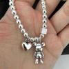Summer 2022 Heart Bear Beaded Bracelet for Women – Elastic Niche Design Jewelry
